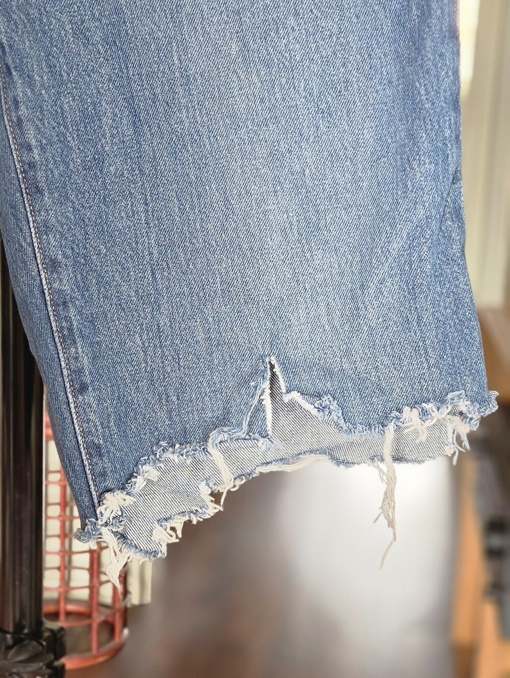 Levi's 94 Baggy Bermuda Cutoff Denim Shorts - Picture 3 of 7